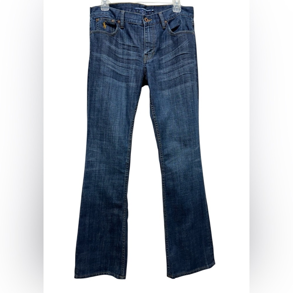Ralph Lauren Sport Dark Blue Flare Bootcut Jeans Women Sz 29